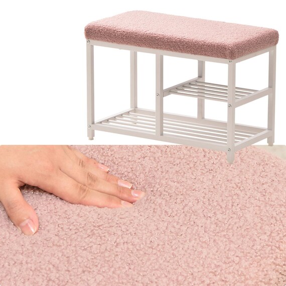 ベンチシューズラック 幅60cm(ピンク) 2枚目画像