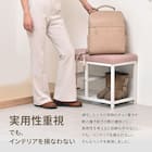 ベンチシューズラック 幅60cm(ピンク) 7枚目画像