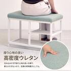 ベンチシューズラック 幅60cm(ピンク) 9枚目画像