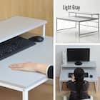 モニター台付きローデスク (LGY) 2枚目画像