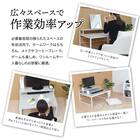 モニター台付きローデスク (LGY) 11枚目画像