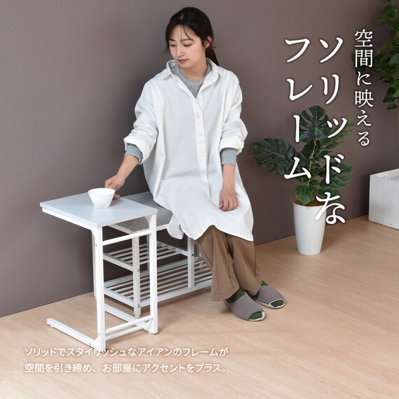 暮らしにフィットするコの字テーブル (LGY) 16枚目画像