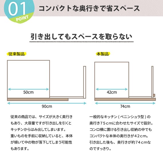 スライド収納調味料ラック(ブラック) 5枚目画像