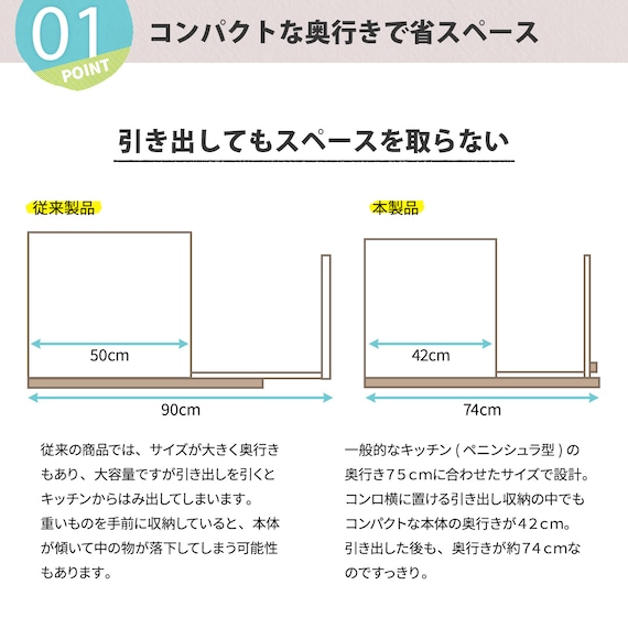 スライド収納調味料ラック(ブラック) 5枚目画像