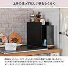 スライド収納調味料ラック(ブラック) 10枚目画像