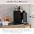 スライド収納調味料ラック(ブラック) 10枚目画像