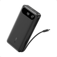 Anker Power Bank (20000mAh， 87W， Built-In USB-C ケーブル) ブラック