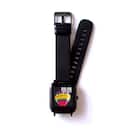 iPhone&Android対応 スマートウォッチ バルカ シリコンバンド(ブラック SB07) 1枚目画像