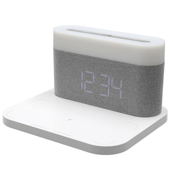 ワイヤレス充電機能・ライト付き置き時計(WML02) 2枚目画像