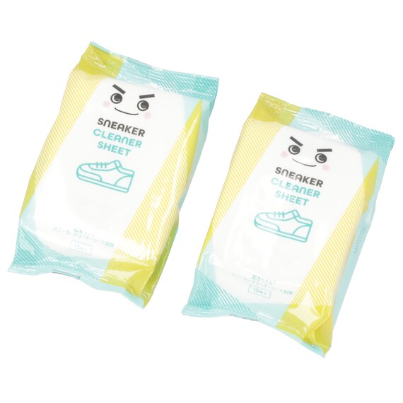 スニーカー用クリーナーウェットシート(15枚×2個 LEC25) 1枚目画像