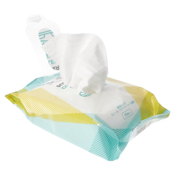 スニーカー用クリーナーウェットシート(15枚×2個 LEC25) 6枚目画像