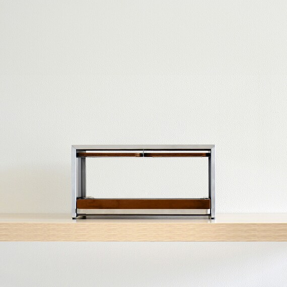 使いやすさと美しさを追求したトースターラック(ダークブラウン) 2枚目画像