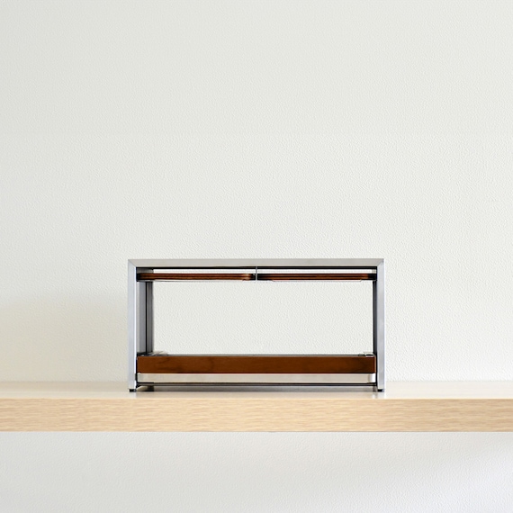 使いやすさと美しさを追求したトースターラック(ダークブラウン) 2枚目画像