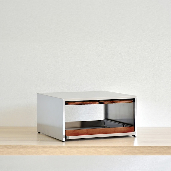 使いやすさと美しさを追求したトースターラック(ダークブラウン) 3枚目画像