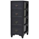 カドリーチェスト4段(BK) 2枚目画像