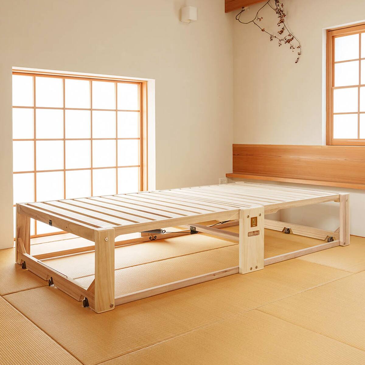 総桐折りたたみベッド (ハイタイプ) | ニトリネット【公式】 家具