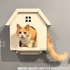 キャットステップanimacolle用 爪とぎキャットハウス(ホワイト×レッド) 3枚目画像