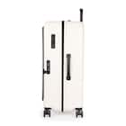 フロントオープン拡張ジッパータイプキャリーケース(100-110L マットバニラ) 4枚目画像