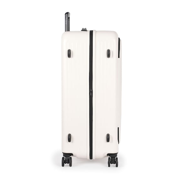 フロントオープン拡張ジッパータイプキャリーケース(100-110L マットバニラ) 6枚目画像