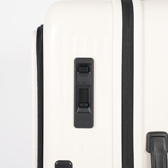 フロントオープン拡張ジッパータイプキャリーケース(100-110L マットバニラ) 9枚目画像
