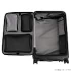 フロントオープン拡張ジッパータイプキャリーケース(100-110L マットバニラ) 15枚目画像