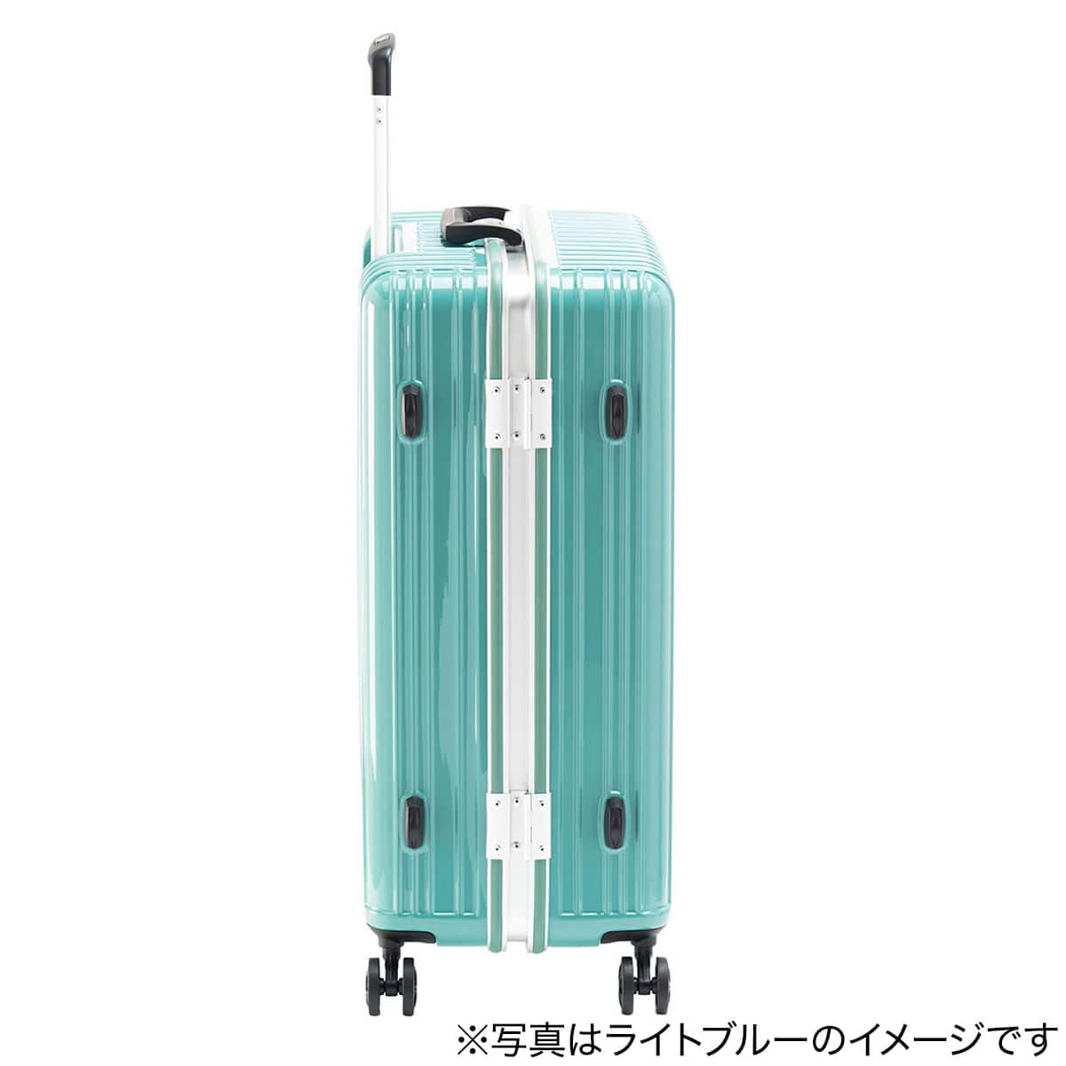 キャリーケース　52L ニトリ　キャリーバッグ フロントオープンジッパータイプ キャリーケース 55L(マットブラック