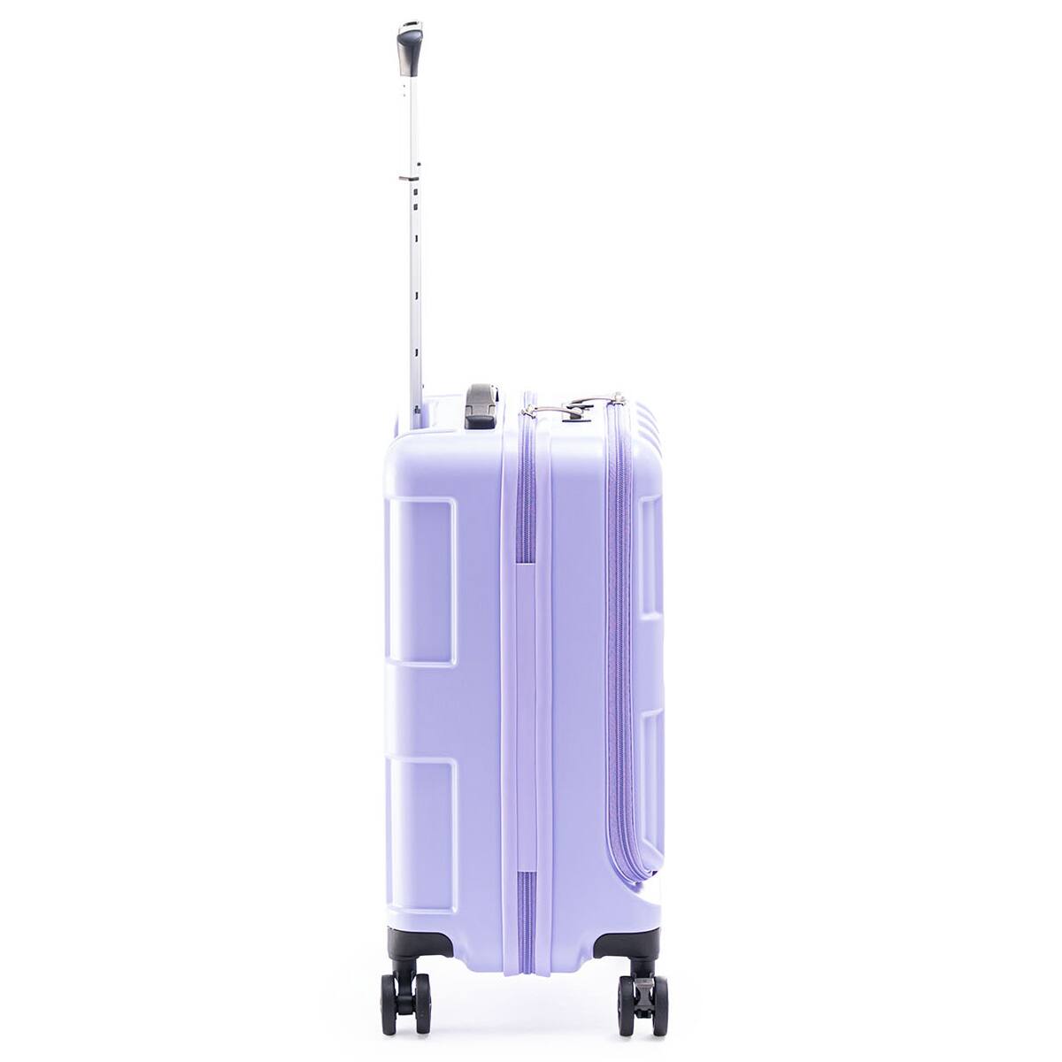 フロントオープンジッパータイプ キャリーケース 36L(マットラベンダー