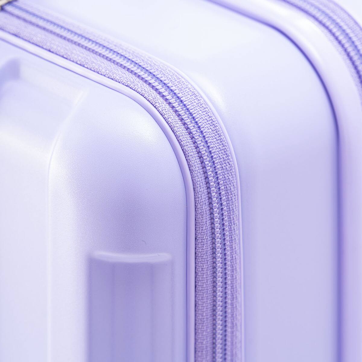 フロントオープンジッパータイプ キャリーケース 36L(マットラベンダー