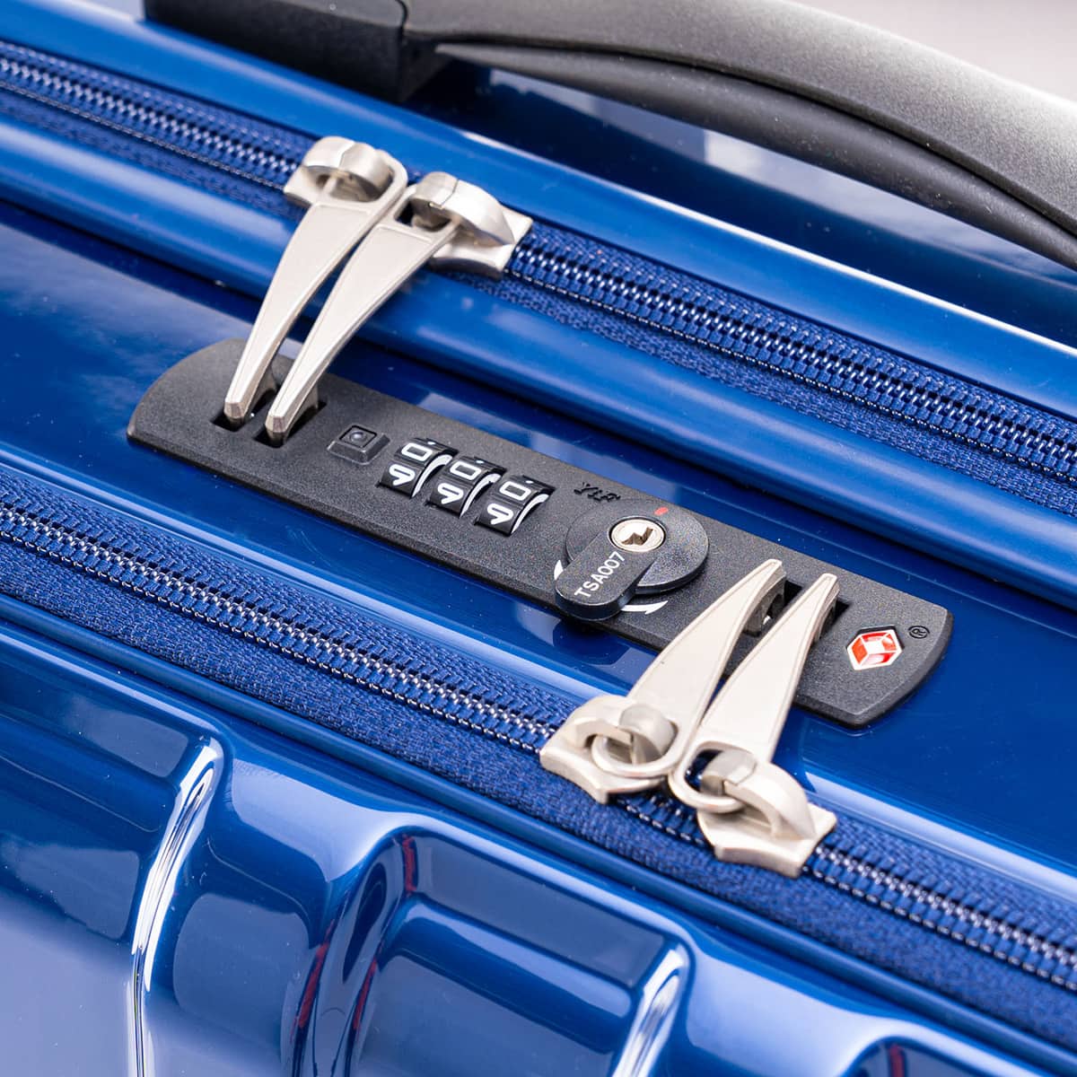 フロントオープンジッパータイプ キャリーケース 55L(ロイヤルブルー