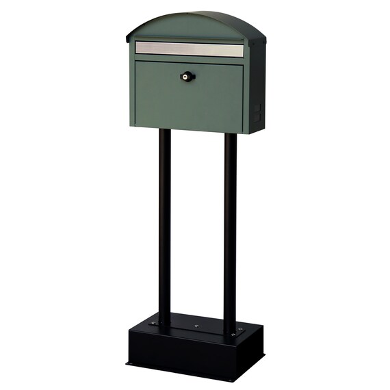 玄関をおしゃれに彩るスタンドポスト(フォレストグリーン) 2枚目画像