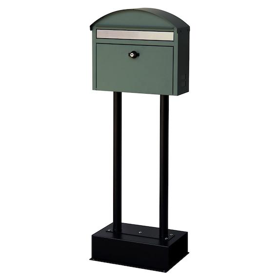 玄関をおしゃれに彩るスタンドポスト(フォレストグリーン) 2枚目画像