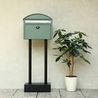 玄関をおしゃれに彩るスタンドポスト(フォレストグリーン) 3枚目画像