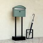 玄関をおしゃれに彩るスタンドポスト(フォレストグリーン) 4枚目画像