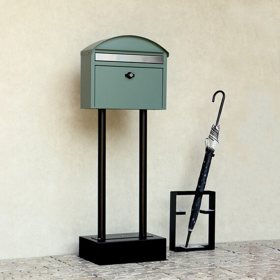 玄関をおしゃれに彩るスタンドポスト(フォレストグリーン) 4枚目画像