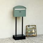 玄関をおしゃれに彩るスタンドポスト(フォレストグリーン) 5枚目画像