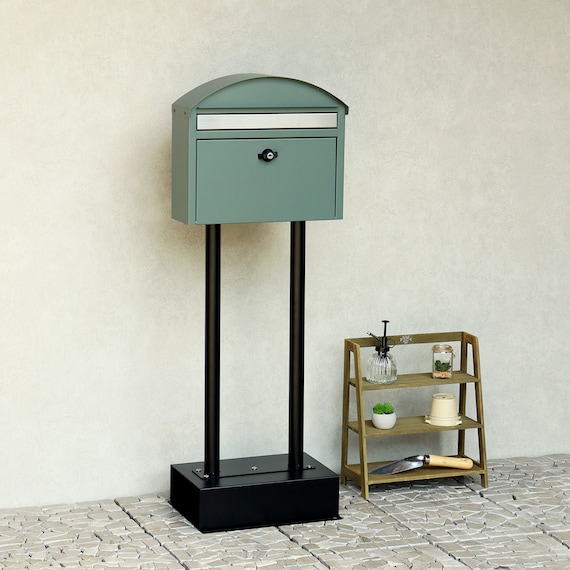 玄関をおしゃれに彩るスタンドポスト(フォレストグリーン) 5枚目画像