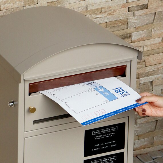 便利に使える郵便ポスト付き宅配ボックス(ライトベージュ) 8枚目画像