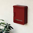 北欧風壁掛けタイプの郵便ポスト(ボルドー) 3枚目画像