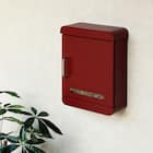 北欧風壁掛けタイプの郵便ポスト(ボルドー) 3枚目画像