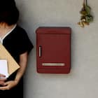 北欧風壁掛けタイプの郵便ポスト(ボルドー) 4枚目画像