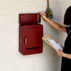 北欧風壁掛けタイプの郵便ポスト(ボルドー) 5枚目画像