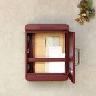 北欧風壁掛けタイプの郵便ポスト(ボルドー) 10枚目画像