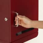 北欧風壁掛けタイプの郵便ポスト(ボルドー) 11枚目画像