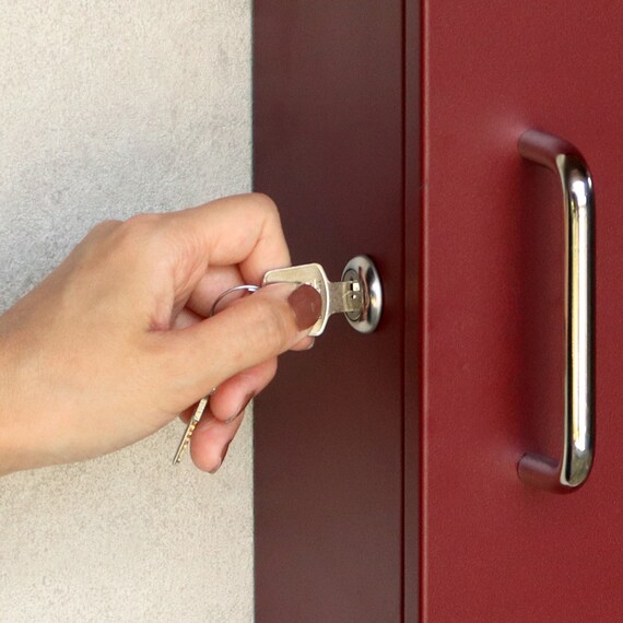 北欧風壁掛けタイプの郵便ポスト(ボルドー) 12枚目画像