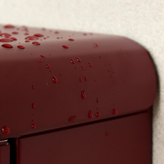 北欧風壁掛けタイプの郵便ポスト(ボルドー) 15枚目画像