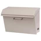 横長デザインが印象的な壁掛けタイプの郵便ポスト(クリーム) 2枚目画像