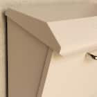 横長デザインが印象的な壁掛けタイプの郵便ポスト(クリーム) 12枚目画像