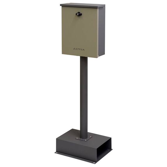 置くだけで使用可能なスタンドタイプの郵便ポスト(ミルクティーベージュ) 2枚目画像