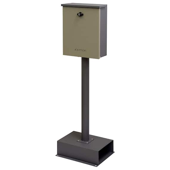 置くだけで使用可能なスタンドタイプの郵便ポスト(ミルクティーベージュ) 2枚目画像