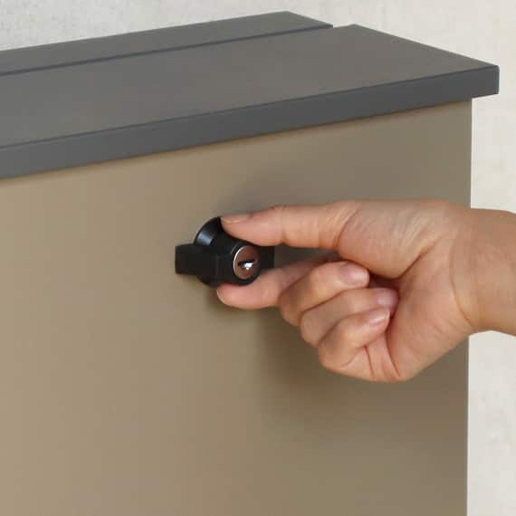 置くだけで使用可能なスタンドタイプの郵便ポスト(ミルクティーベージュ) 12枚目画像